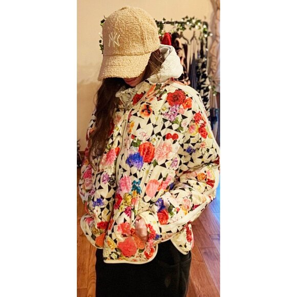 FP MOVEMENT Pippa Printed Packable Puffer Jacket / Trippy Floral - Picture 1 of 16